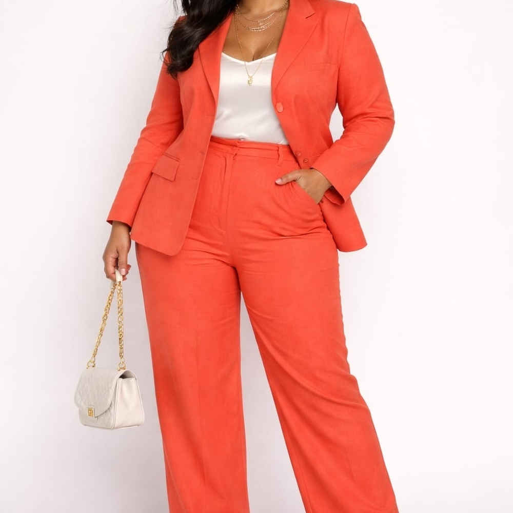 Women's Coral Pantsuit